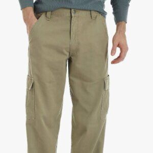 Wrangler Authentics Men's Twill Relaxed Fit Cargo Pant (Logan) 35x34 NWT